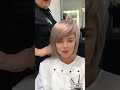 ГРАДУИРОВАННЫЙ БОБ С ЧЁЛКОЙ НА БОК graduated bob with bangs on the side