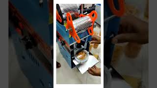 Low cost manual cup sealer / Popcorn, Juice, Namkeen Packing machine