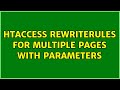 htaccess rewriterules for multiple pages with parameters