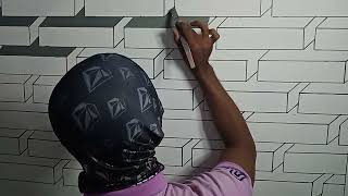 OPTICAL ILLUSION ART 3D WALL PAINTING || DECORATION DESIGN IDEAS