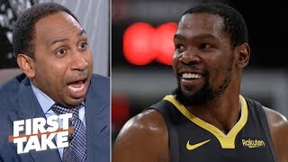 I'll carry his bags, clean up his locker! - Stephen A. begs for KD to join the Knicks | First Take