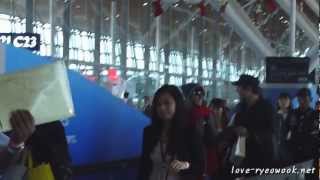 [fancam] 121211 Ryeowook arriving at KLIA