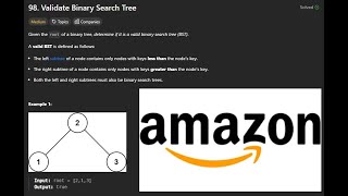 Validate Binary Search Tree in JavaScript | Leetcode 98| FAANG tastic