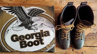 Georgia Boot Review - First Look, Leather Logger Construction Boots