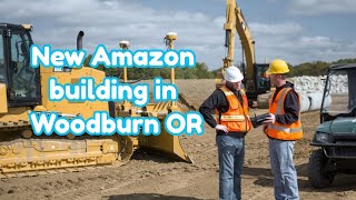 Quick visit to Amazon's behemoth Woodburn fulfillment center scheduled for 2023 opening. Huge!