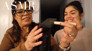 Mom tries ASMR