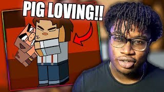 LEAVE THAT PIG ALONE! | SmashBits Animations: Minecraft Story Mode 2 Reaction!