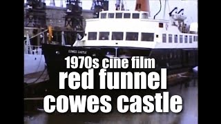 📽 red funnel ferry trip on the cowes castle -mid 70s -cine film  - southampton/ isle of wight.