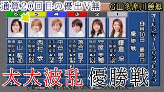 【GⅢ多摩川競艇優勝戦】大波乱①鎌倉②守屋④中谷⑥平山ら出走、優勝戦