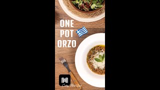 Greek One Pot Orzo 🇬🇷😋👨🏽‍🍳 full recipe on the channel 👇🏽