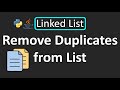 LeetCode - 83. Remove Duplicates from Sorted List | Python | Java
