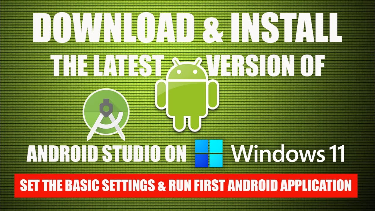 How To Install Android Studio On Windows 11 - YouTube