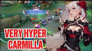 THERE IS NO TURNING BACK WHEN CARMILLA IS IN THE BATTLE WHEN HIGH COMBAT+ALERT IN BATTLEFIELD