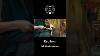 Hitting bamboo with a hammer to make the beautiful traditional Japanese bow #shorts