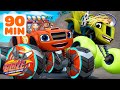 90 MINUTES of Blaze's Wheel and Tire Transformations! 🛞 w/ AJ | Blaze and the Monster Machines