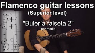 Flamenco guitar lessons - Superior level - Buleria falseta 2