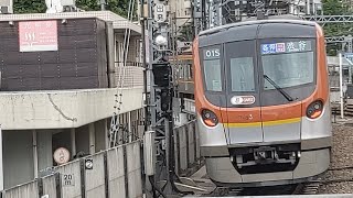 東急東横線 東京メトロ17000系17083編成　各停　渋谷行き発車シーン。【中目黒駅にて】