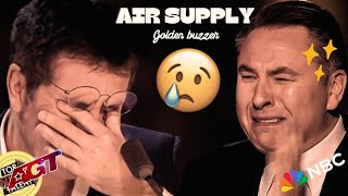 GOLDEN BUZZER:|| ALL THE JUDGES CRIED WHEN A YOUNG BOY SUNG AIR SUPPLY AMAZING V