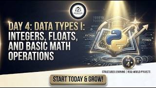 Day 4: Master Python DataTypes (Integers, Floats&Math Operations) | 90Days Pytho Course | EDULEXIS |