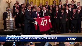 Florida Panthers visit President Donald Trump at the White House