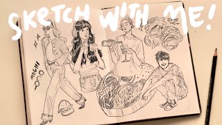 SKETCHBOOK SESSION ☕️ Q&A sketch with me!