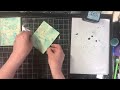 mica powder techniques for paper crafting video 7 using micas in a distress background