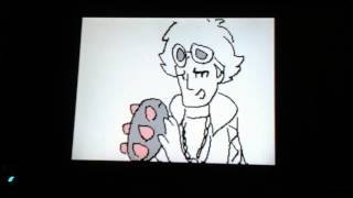 Guzma introducing Pyukumuku flipnote animation