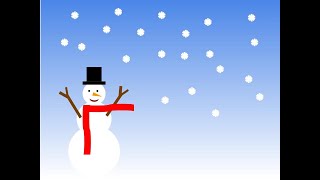Snowman in Google Drawings