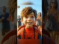 spiderman never fall down from life spiderman vs supergirl vs captain america spiderman shorts