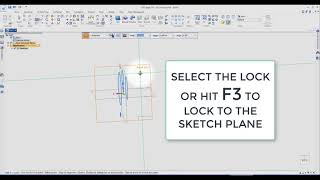Locking Sketch Plane Tutorial for Siemens Solid Edge