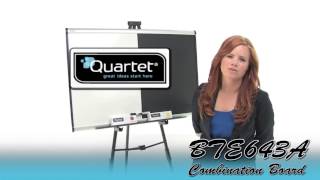 Quartet BTE643A Combination Dry-Erase and Bulletin Board – 3x2