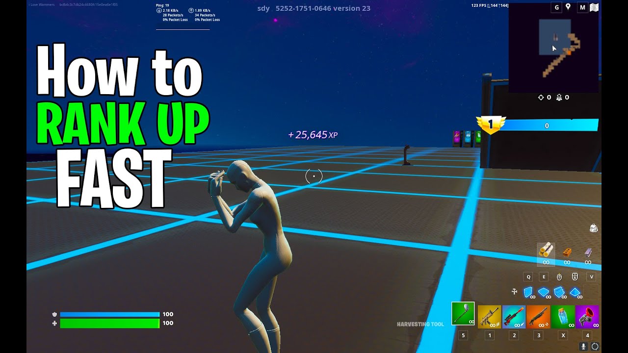 Fortnite How To Level Up Fast - Fortnite Rank Up Glitch Season 4 - YouTube