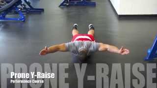 Prone Y Raise