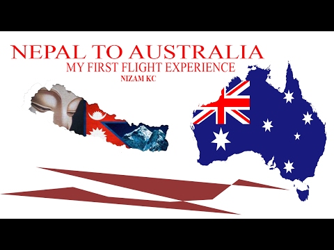 NEPAL TO AUSTRALIA FIRST FLIGHT (NIZAM KC) NEPAL TO AUSTRALIA FIRST FLIGHT (NIZAM KC)