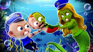 Baby Police Save Mermaid Pregnant🧜‍♀️ Baby Police vs The Thief | More Nursery Rhymes & Toddler Songs