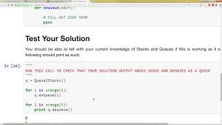Implement a Queue using 2 Stacks Interview Problem -40