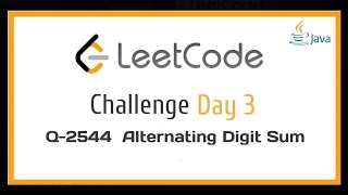 Alternating Digit Sum | Leetcode | Optimal Solution | JAVA