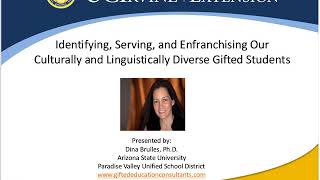 Identifying, Serving, and Enfranchising Culturally Diverse Gifted Students (2/15/2012)