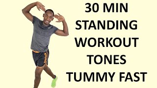 30 Minute Standing Abs Workout to Tone Your Tummy Fast