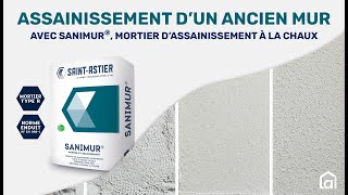 Assainir et traiter un ancien mur avec la chaux anti-salpêtre SANIMUR® | Saint Astier et Alsabrico