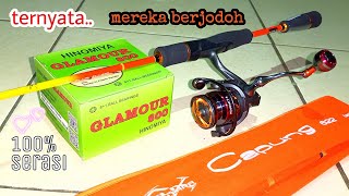 unboxing paket ultralight // rod capung 622 dan reel hinomiya glamour 800