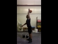 28kg kettlebell snatch 3 training set 54 reps