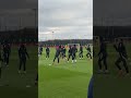 manchester united players in training before the viktoria plzen game. evans u0026 lindelof back. mufc