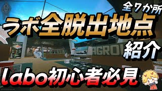 【タルコフ】ラボ全脱出地点紹介 全７か所【解説】＃EFT＃タルコフ＃ラボ＃labo