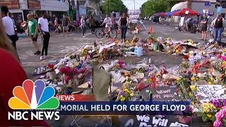 Mourners Gather To Remember George Floyd in North Carolina | NBC Nightly News