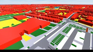3d geographical crowd simulation model in one minute