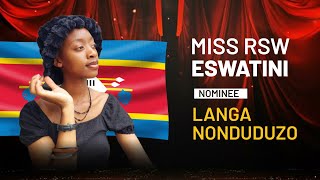 MISS RSW ESWATINI - LANGA NONDUDUZO