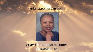 Funeral Service for Onia Massey Cureton.