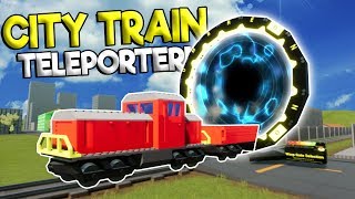 TELEPORTING & CRASHING THE LEGO CITY TRAIN! - Brick Rigs Gameplay - Lego Train Simulator Crashes