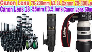 Unboxing Canon lens 70-200MM f/2.8L || canon lens 75-300MM || canon Lens 18-55mm f/3.5 Dhamak price